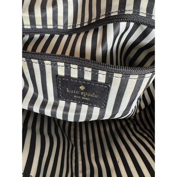 Kate Spade New York Tote/travel Bag Pink and Cream Cotton Canvas Large - Picture 14 of 16